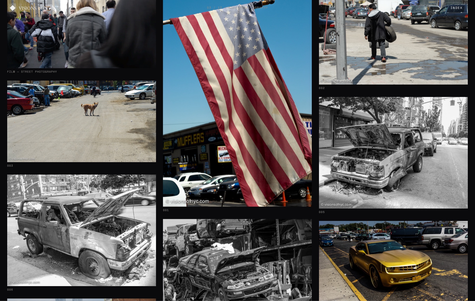 Visions of NYC &mdash; the Street Photography gallery grid