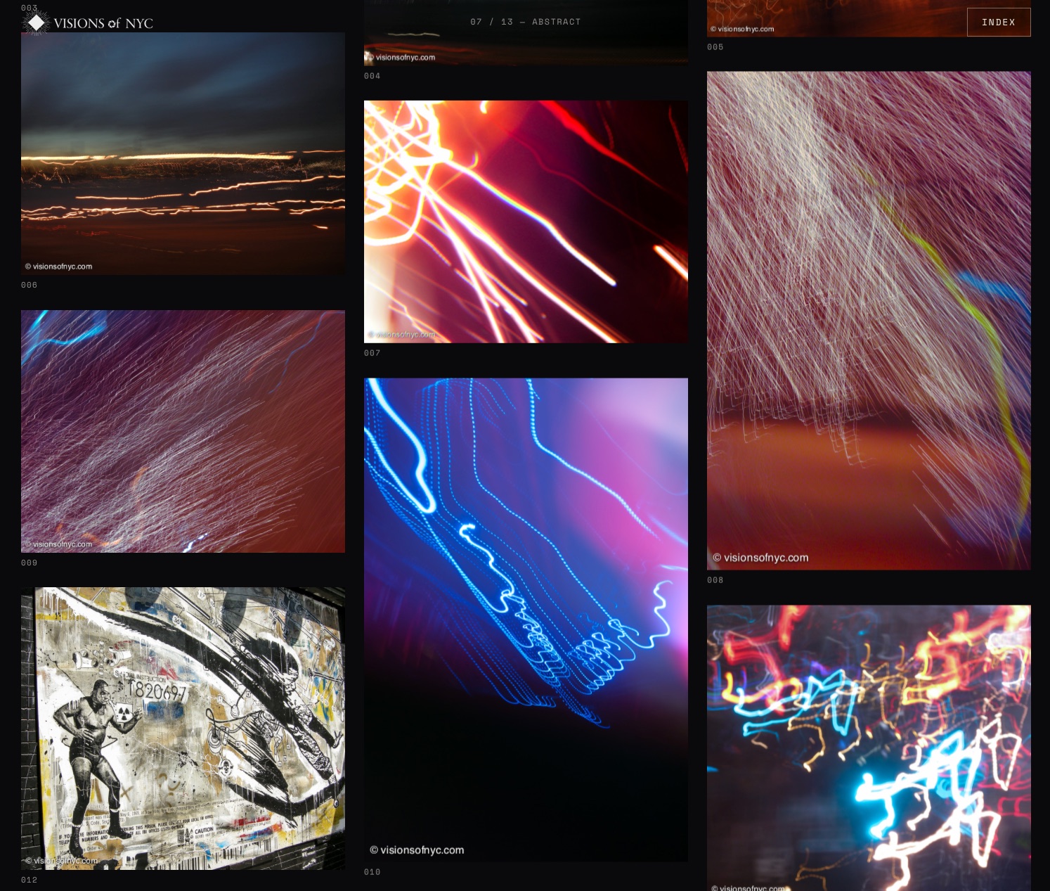 Visions of NYC &mdash; the Abstract gallery of light-trail photographs