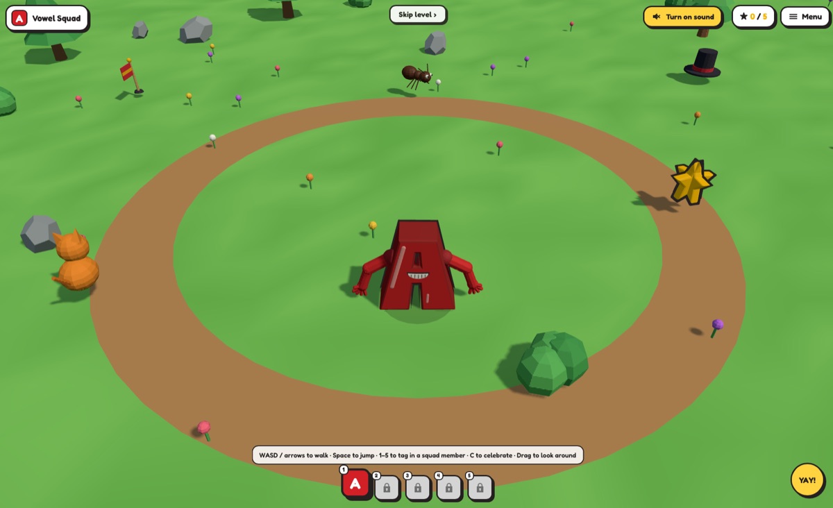 Vowel Squad Browser Game
