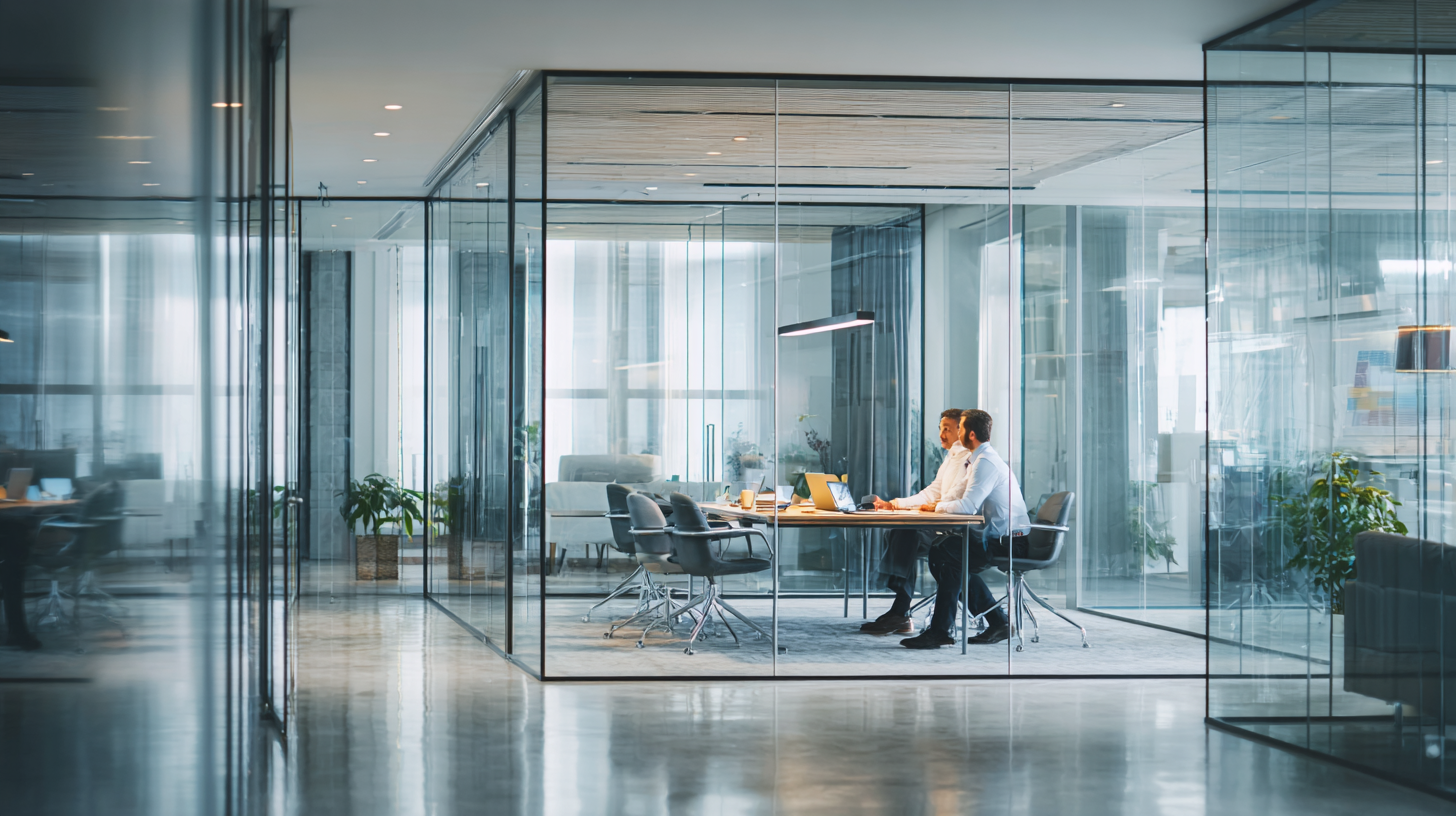 A sleek private meeting room for entrepreneur presentations